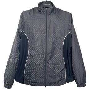 Nike Running Jacket Lightweight Womens Sz M Grey Black‎ Check Vented READ